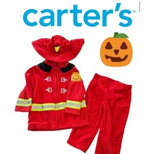 Carters | 12 months | Fleece Firefighters costume with reflectors